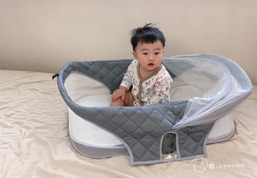 [開箱]育兒好物推薦|安全實用超便利-YODA旅行多功能嬰兒床中床/床上床_img_44