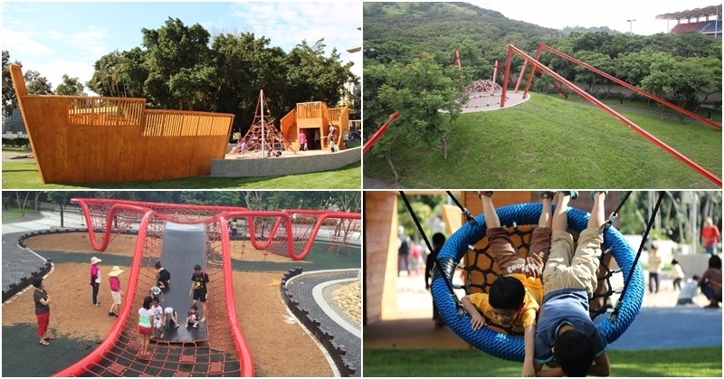 連假野放小孩 全台非罐頭遊具特色公園星際蟲洞 海盜船 鳥巢鞦韆 極限飛輪 Babyhome 新知大耳朵