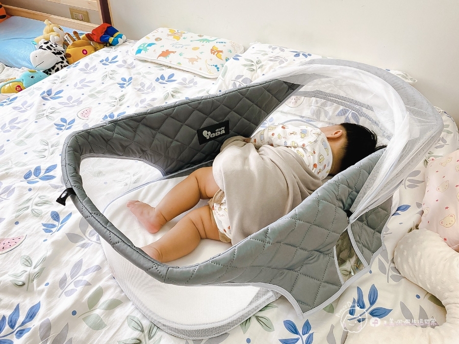 [開箱]育兒好物推薦|安全實用超便利-YODA旅行多功能嬰兒床中床/床上床_img_27